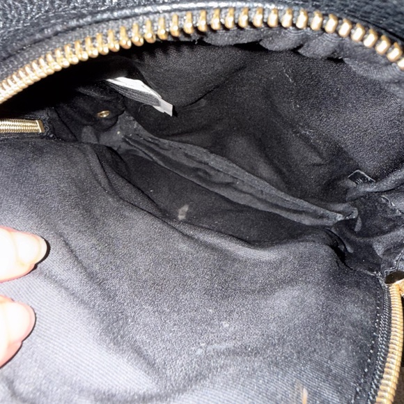 Marc Jacobs Black Textured Leather Mini Backpack with Gold Accents main image 4